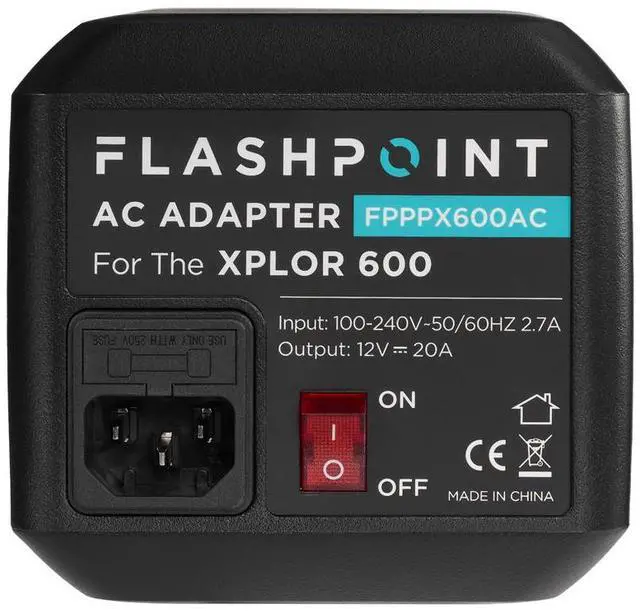 Alt view image 7 of 7 - Flashpoint AC Adapter Unit for the XPLOR 600 R2 Monolight
