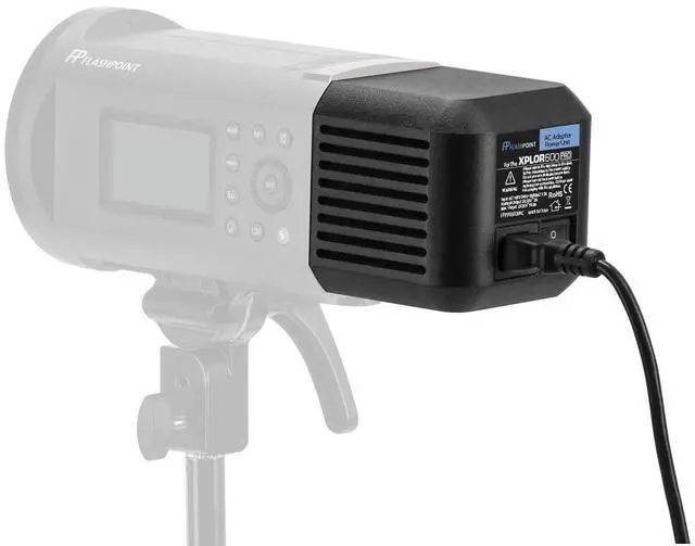 Alt view image 7 of 7 - Flashpoint AC Adapter Unit for the XPLOR 600 Pro R2 Series Monolights (Godox AC-26)