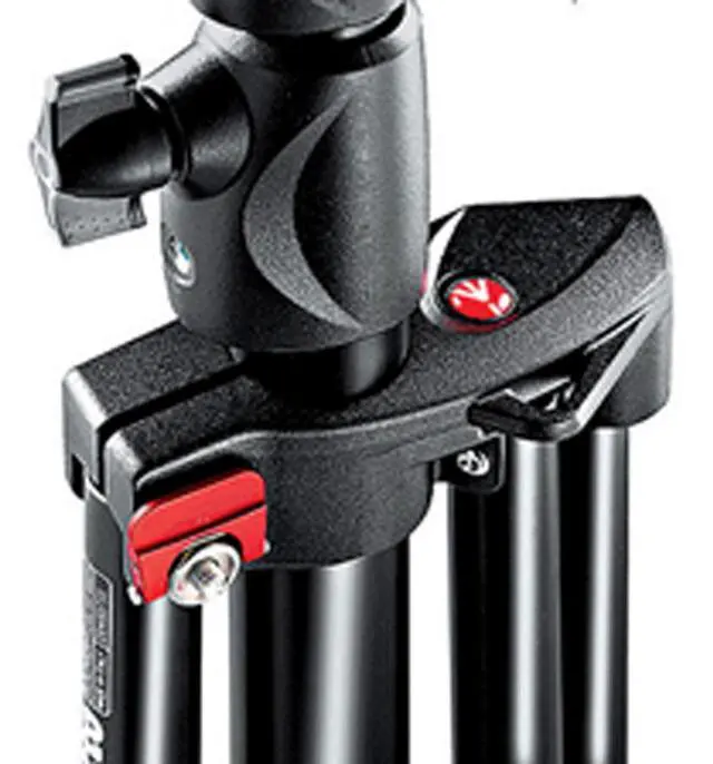 Alt view image 4 of 6 - Manfrotto 1004BAC 144" Air Cushioned Aluminum Master Light Stand with 4 Sections & 3 Risers, Black - Pack of 3 Stands -_