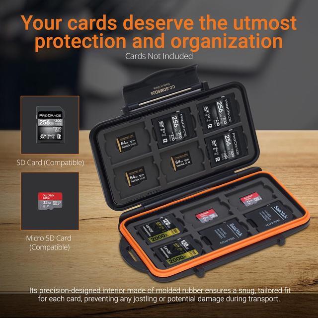 Alt view image 4 of 7 - Slinger Card Caddy Memory Card Case for SD & microSD Cards, Black #CC-SDMSD24