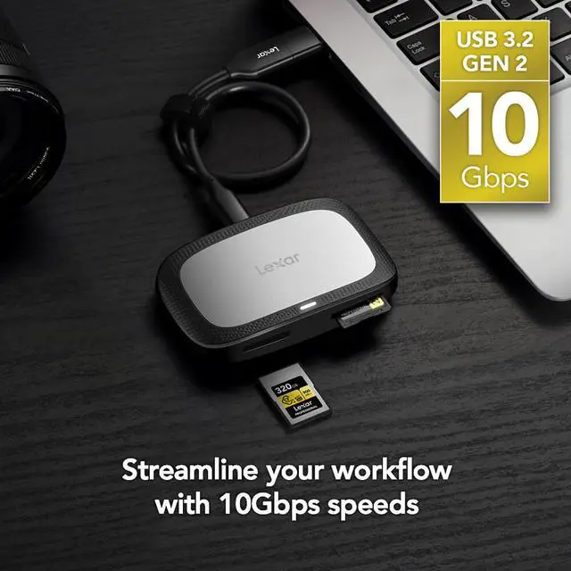 Alt view image 3 of 5 - Lexar 320GB Professional CFexpress Type A GOLD Series Memory Card  Up to 900MB/s Read  Cinema-quality 8K Video  Rated VPG 400 (LCAGOLD320G-RNENG)