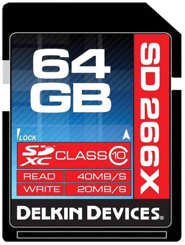 Alt view image 2 of 2 - Delkin Devices DDSD266-64GB-A 64GB SDXC Class 10 Memory Card