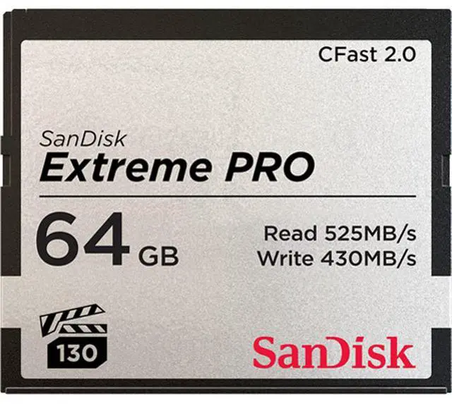 Alt view image 12 of 16 - SanDisk - SDCFSP-064G-A46D - SanDisk Extreme Pro 64 GB CFast Card - 525 MB/s Read - 430 MB/s Write - Lifetime Warranty