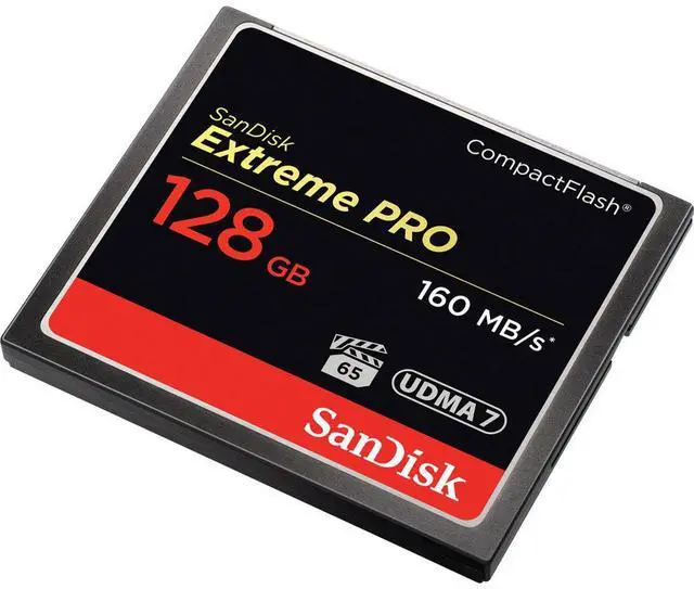 Alt view image 19 of 20 - SanDisk 128GB Extreme Pro CompactFlash Card 160MB/s UDMA7
