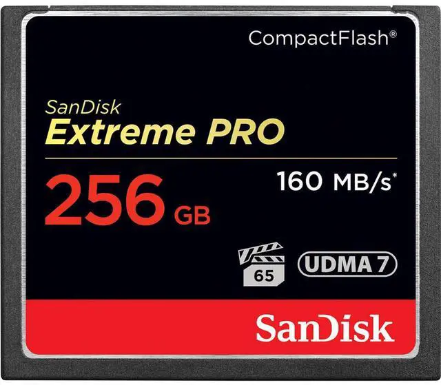 Alt view image 20 of 20 - SanDisk 256GB Extreme Pro CompactFlash Memory Card (160MB/s)