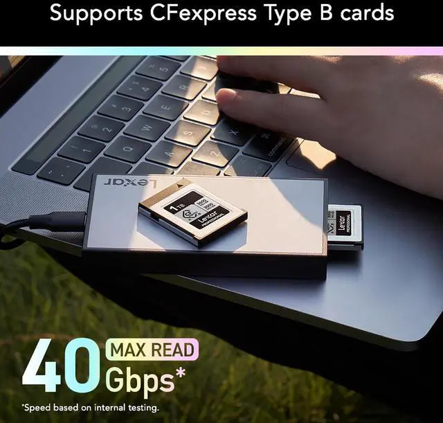 Alt view image 5 of 8 - Lexar Professional Workflow SD/microSD UHS-II Card Reader #LPWF710N-4ANGL