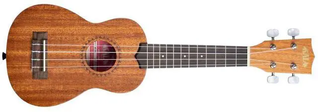 Alt view image 6 of 6 - Kala Satin Mahogany Soprano Ukulele Bundle with Klipz Tuner and Gig Bag