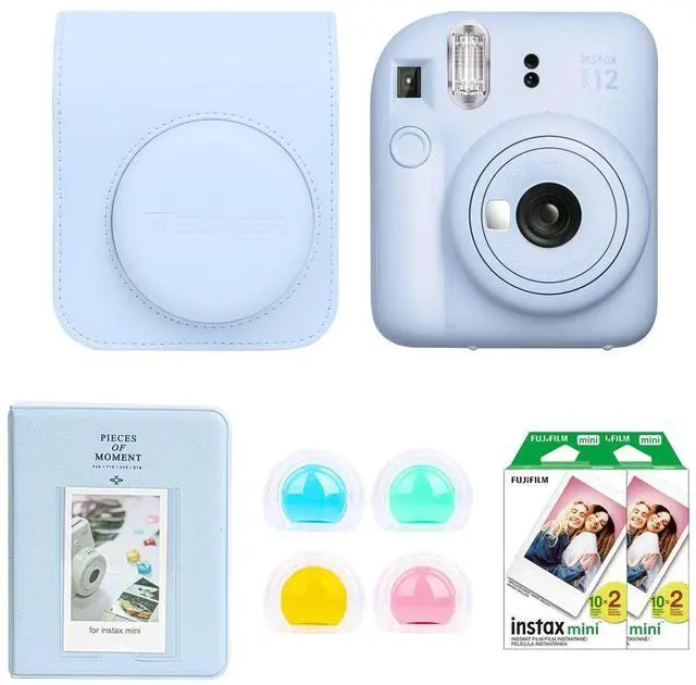 Main image of Fujifilm Instax Mini 12 Instant Camera, Pastel Blue, w/Accessory Kit and 2x Film