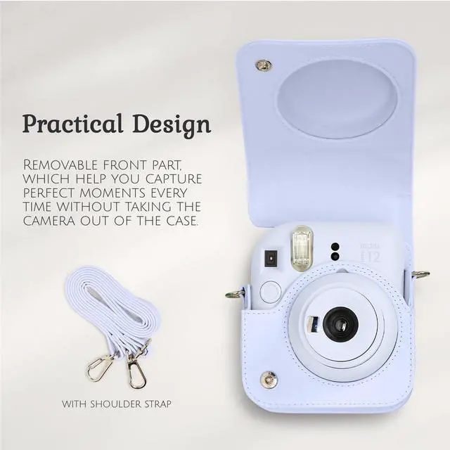 Alt view image 3 of 7 - Fujifilm Instax Mini 12 Instant Camera, Pastel Blue, w/Accessory Kit and 2x Film