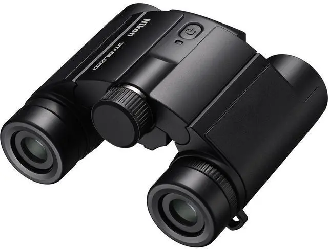 Alt view image 7 of 15 - Nikon 12x25 S Dual-Hinge Design Stabilized Binoculars with Multilayer Lens Coatings, Stabilization Technology, and Adjustable Eyecups (Black)