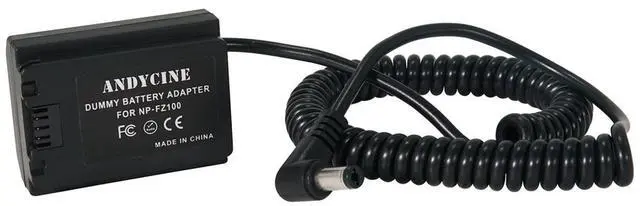 Alt view image 2 of 6 - AndyCine DC Power Cable to NP-FZ100 Dummy Battery Adapter for Sony Alpha A7III, A7RIII and A9