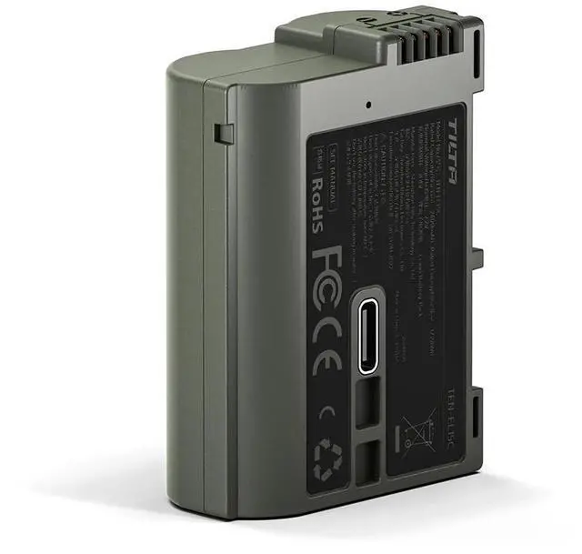 Alt view image 3 of 7 - Tilta EN-EL15C 17.28Wh 7.2V 2400mAh Lithium-Ion Battery with USB-C Charging Port, Green