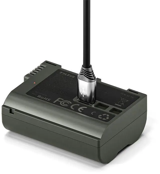 Alt view image 4 of 7 - Tilta EN-EL15C 17.28Wh 7.2V 2400mAh Lithium-Ion Battery with USB-C Charging Port, Green
