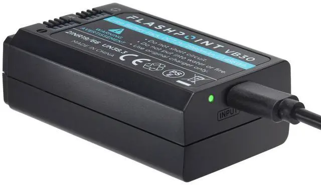 Alt view image 4 of 7 - Flashpoint VB30 Lion Battery Pack for Zoom Lion X Pro (2980mAh, 21.456Wh)