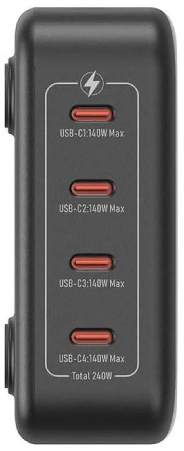 Alt view image 4 of 7 - SmallRig 4751 240W 4-Port PD Power Adapter, US Standard