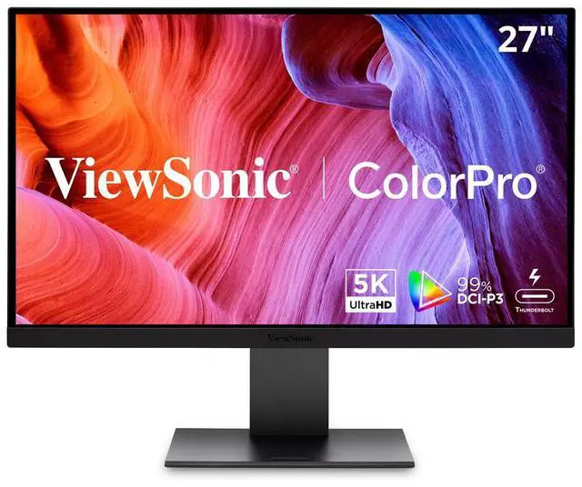 Alt view image 15 of 20 - ViewSonic VP2788-5K 27" 5K Mac-Ready Monitor with 100% sRGB, 99% DCI-P3, Pantone Validated, Advanced Ergonomics, Thunderbolt 4, USB Hub, HDMI, and DP for Home and Office