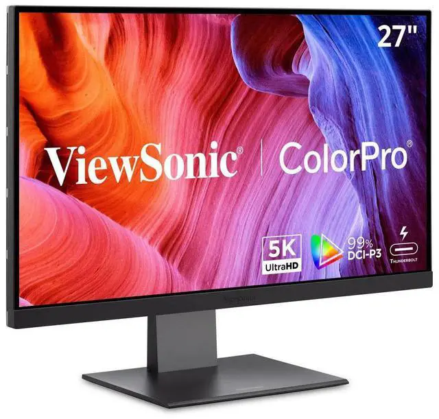 Alt view image 16 of 20 - ViewSonic VP2788-5K 27" 5K Mac-Ready Monitor with 100% sRGB, 99% DCI-P3, Pantone Validated, Advanced Ergonomics, Thunderbolt 4, USB Hub, HDMI, and DP for Home and Office