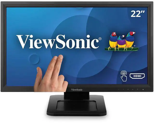 Alt view image 9 of 15 - ViewSonic TD2211 - 1080p Single Point Resistive Touch Monitor with USB, HDMI, DVI, VGA - 250 cd/m² - 22" - ViewSonic TD2211 22 Inch 1080p Single Point Resistive Touch Screen Monitor with