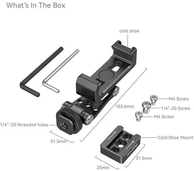 Alt view image 2 of 7 - SmallRig Phone Holder for DJI RS Series Gimbals
