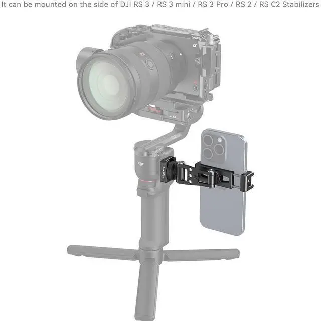 Alt view image 5 of 7 - SmallRig Phone Holder for DJI RS Series Gimbals
