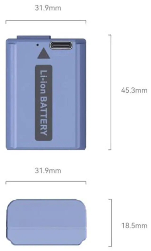 Alt view image 5 of 7 - SmallRig SmallRig USB-C Rechargeable Camera Battery for Sony NP-FW50 4330