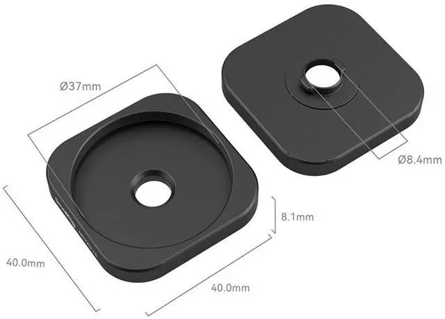 Alt view image 3 of 5 - SmallRig M-Mount to 37mm Threaded Lens Adapter Ring for Smartphone Cage