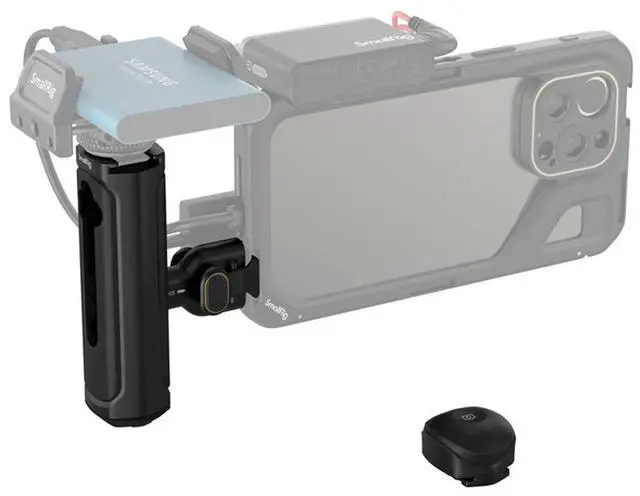 Alt view image 6 of 7 - SmallRig Quick Release Side Handle with Wireless Remote Control for Smartphone Cage