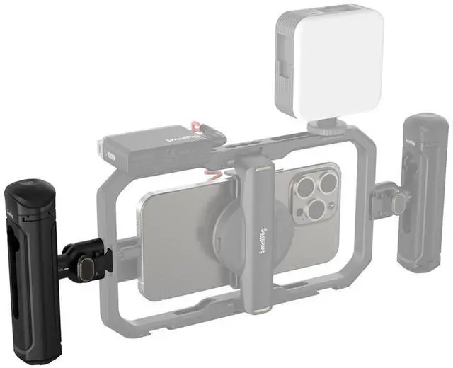 Alt view image 7 of 7 - SmallRig Quick Release Side Handle with Wireless Remote Control for Smartphone Cage