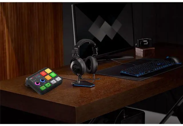 Alt view image 4 of 7 - Rode Rode X Streamer X Audio Interface and Video Streaming Console Bundle w/ Rode NTH-100M Professional Over Ear Headphones with Headset Microphone for Streaming, Gaming and Content Creation