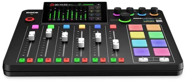 Alt view image 2 of 7 - Rode RODECaster Pro II Integrated Audio Production Studio Console, Black #RCPII