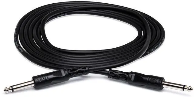 Main image of Hosa Technology 1' 1/4" Male Phone to 1/4" Male Phone Audio Interconnect Cable
