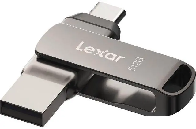 Alt view image 4 of 6 - Lexar JumpDrive Dual Drive D400 512GB USB 3.2 Gen 1 Type-C Flash Drive