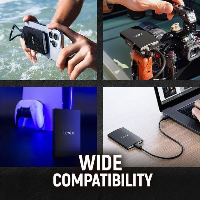 Alt view image 4 of 7 - Lexar ARMOR 700 1TB USB 3.2 Gen Type-C Portable External SSD