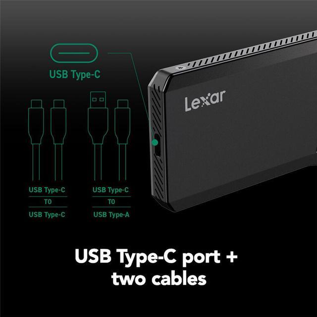 Alt view image 2 of 7 - Lexar 4TB Professional SL600 USB 3.2 Gen 2x2 Portable SSD  LSL600X004T-RNBNG