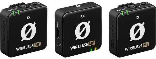 Alt view image 8 of 14 - RODE Wireless ME Dual Compact Digital Wireless Microphone System (2.4 GHz, Black)