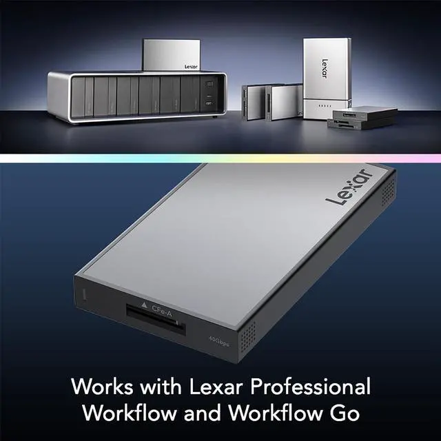 Alt view image 4 of 6 - Lexar 2TB Professional Workflow Portable SSD  LPWF7502T-2ANGL