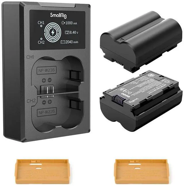 Alt view image 2 of 7 - SmallRig SmallRig Camera Battery and Charger Kit for Fujifilm NP-W235 3822