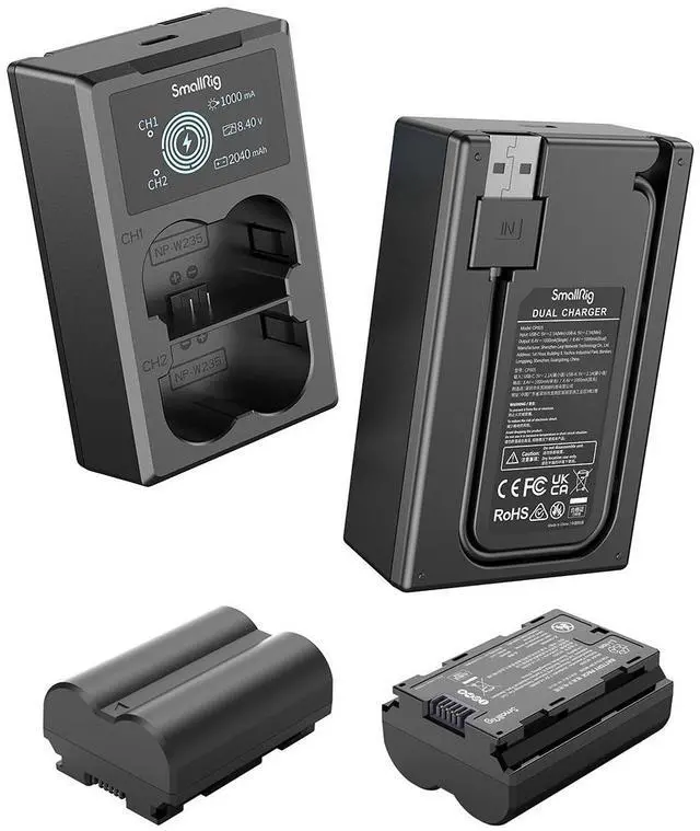 Alt view image 3 of 7 - SmallRig SmallRig Camera Battery and Charger Kit for Fujifilm NP-W235 3822
