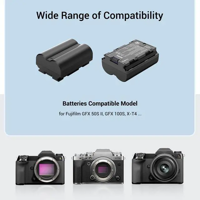 Alt view image 5 of 7 - SmallRig SmallRig Camera Battery and Charger Kit for Fujifilm NP-W235 3822