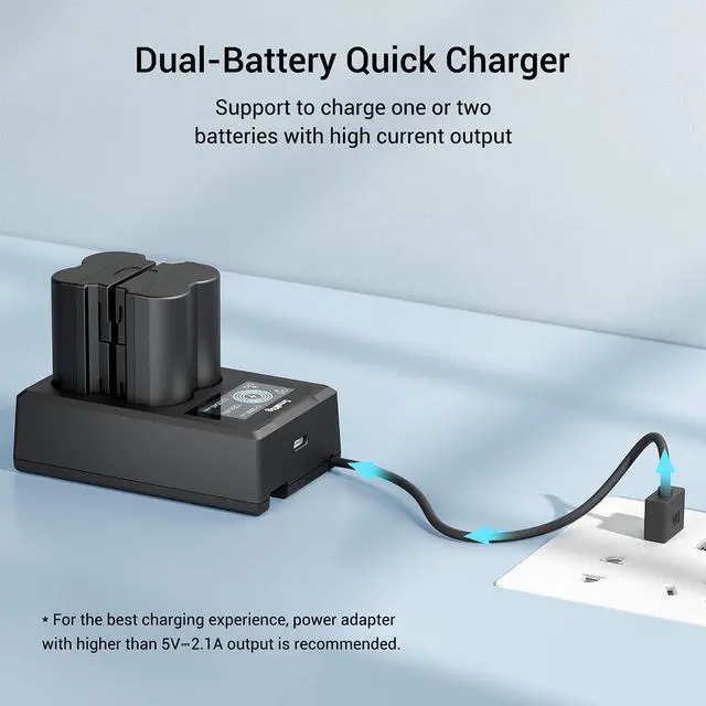 Alt view image 7 of 7 - SmallRig SmallRig Camera Battery and Charger Kit for Fujifilm NP-W235 3822