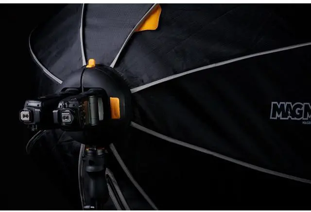 Alt view image 14 of 14 - MagMod MagBox PRO 24"" Octa Softbox with Integrated Gel Slot and Storage Pocket for Fabric Diffuser | Compatible with Speedlight Flashes and Strobes