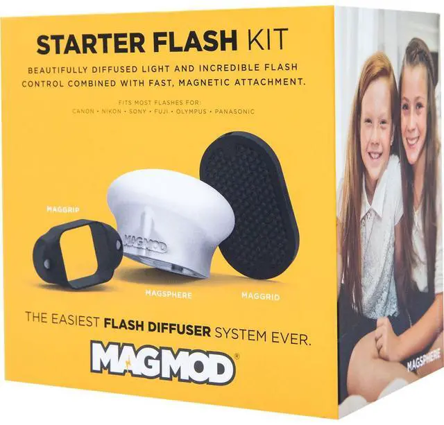 Alt view image 7 of 7 - MagMod Starter Flash Kit 2 with MagGrip 2, MagGrid 2 and MagSphere 2