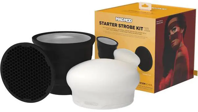Alt view image 2 of 2 - MagMod Starter Strobe Kit XL  Collapsible & Durable Universal Strobe Reflector System