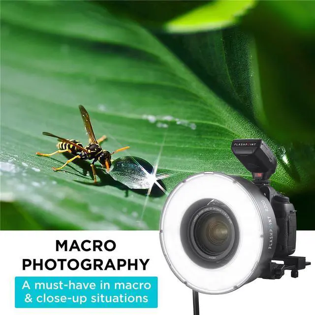 Alt view image 6 of 7 - Flashpoint R200 Ring Flash Head Kit for eVOLV200 and 200 Pro Pocket Flash