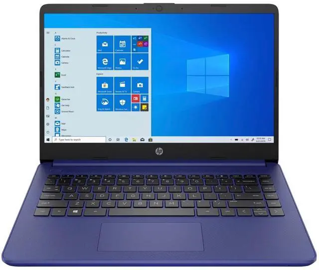 Alt view image 17 of 20 - HP 14 Series 14" Touchscreen Laptop - Intel Celeron N4020 - 4GB RAM - 64GB eMMC - Windows 10 Home in S mode- Indigo Blue  14-dq0050nr (47X80UA#ABA)