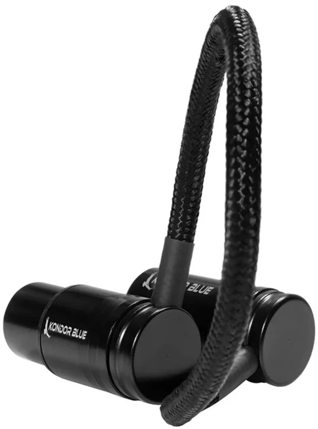 Alt view image 2 of 3 - Kondor Blue 8" Low Profile Right Angle XLR Cable, Raven Black