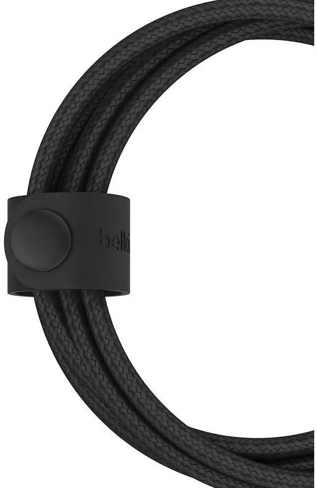 Alt view image 4 of 7 - Belkin BoostCharge Pro 5' 60W 2-In-1 Braided USB-C and Lightning Cable, Black