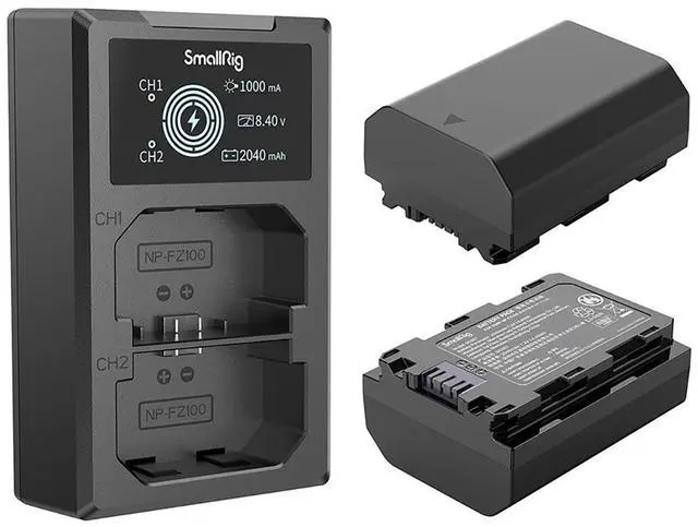 Alt view image 3 of 7 - SmallRig SmallRig Camera Battery and Charger Kit for Sony NP-FZ100 3824B