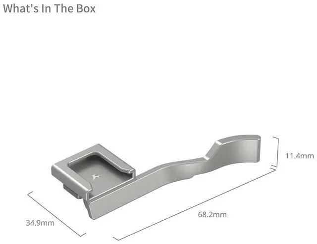 Alt view image 2 of 4 - SmallRig Thumb Grip for Sony Alpha 7C II / Alpha 7CR / Alpha 7C Camera, Silver