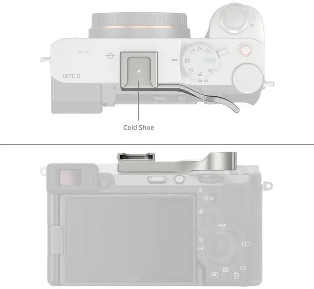 Alt view image 3 of 4 - SmallRig Thumb Grip for Sony Alpha 7C II / Alpha 7CR / Alpha 7C Camera, Silver